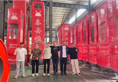 海外客戶(hù)考察泰安恒大機(jī)械工廠(chǎng)